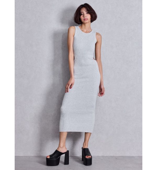 GYDA「SIDE OPENロングニットワンピース」|ワンピース|