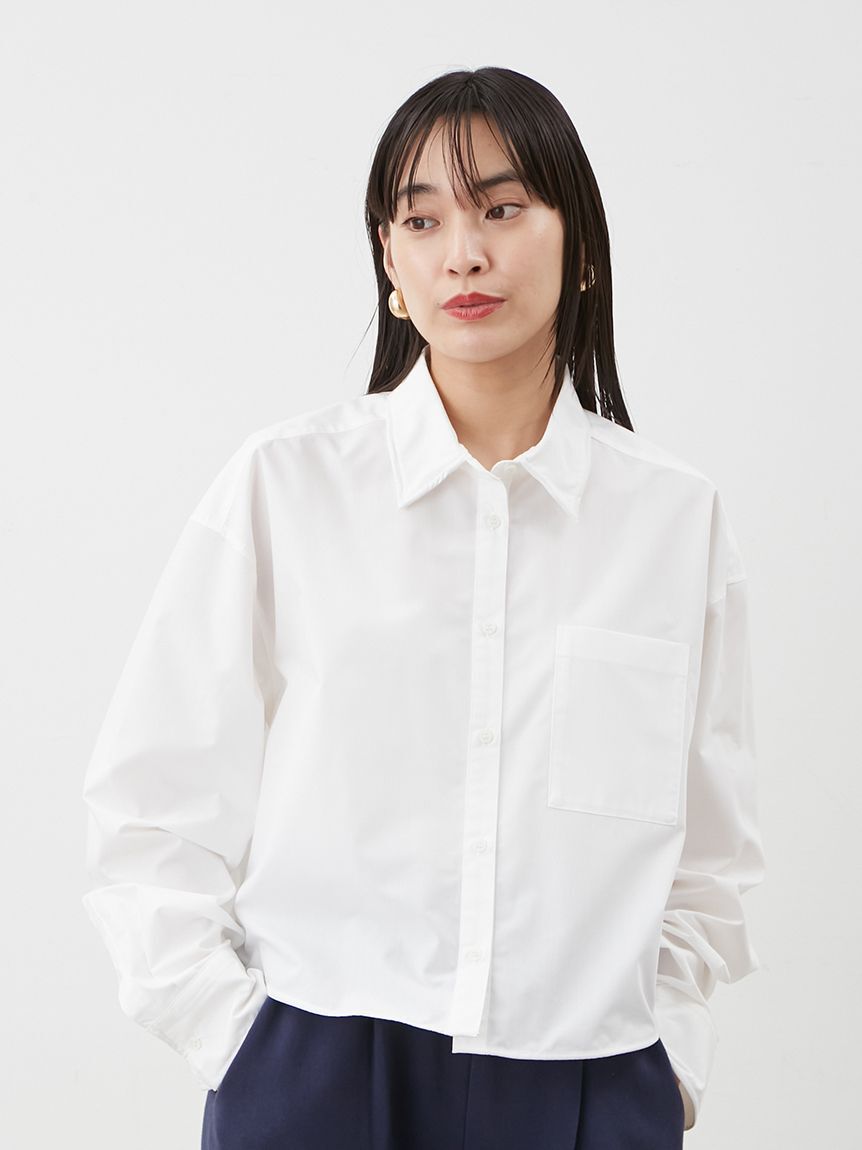 Mila Owen「ワイヤーショートシャツ」|シャツ・ブラウス|WHT