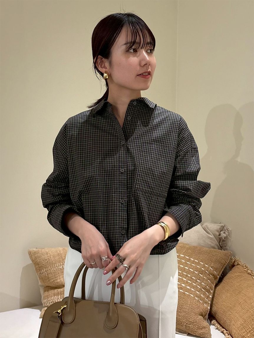 Mila Owen「ワイヤーショートシャツ」|シャツ・ブラウス|CHECK