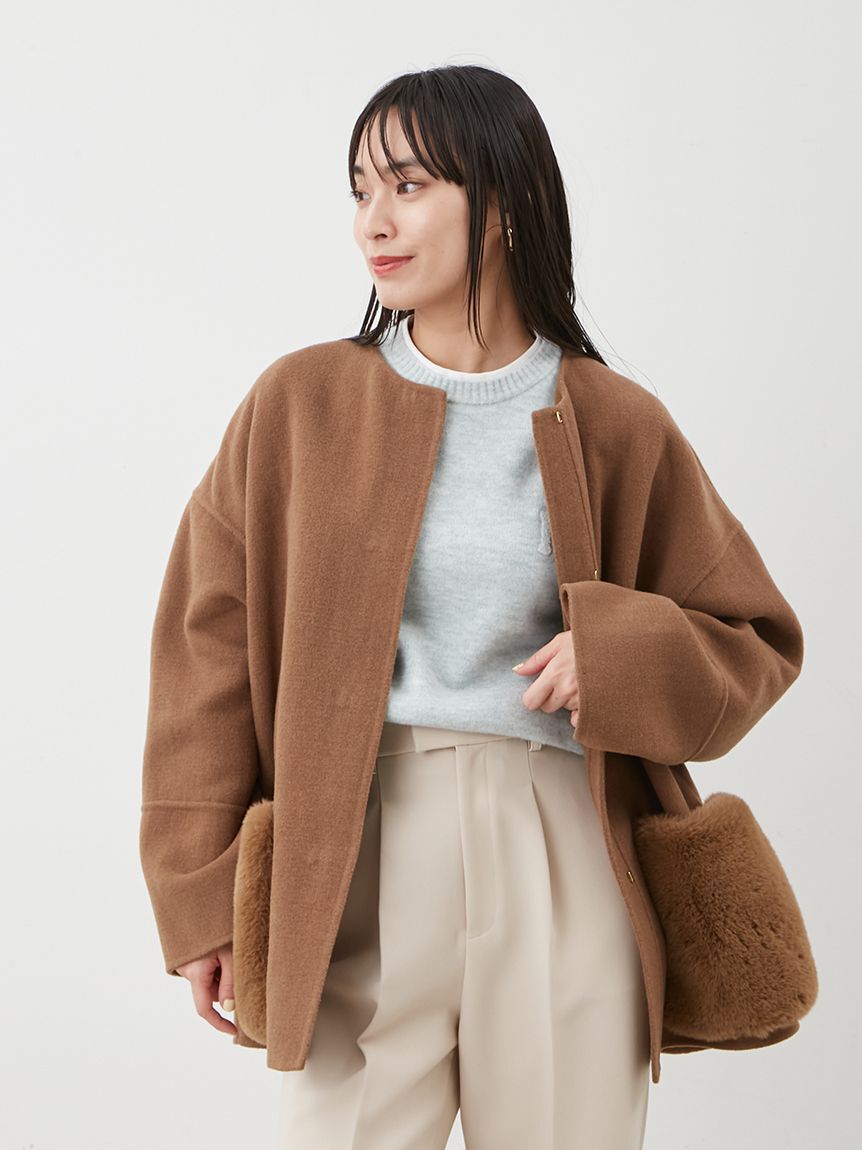 WEB限定カラー】2wayファーポケットリバーコート（Mila Owen）｜ルミネ