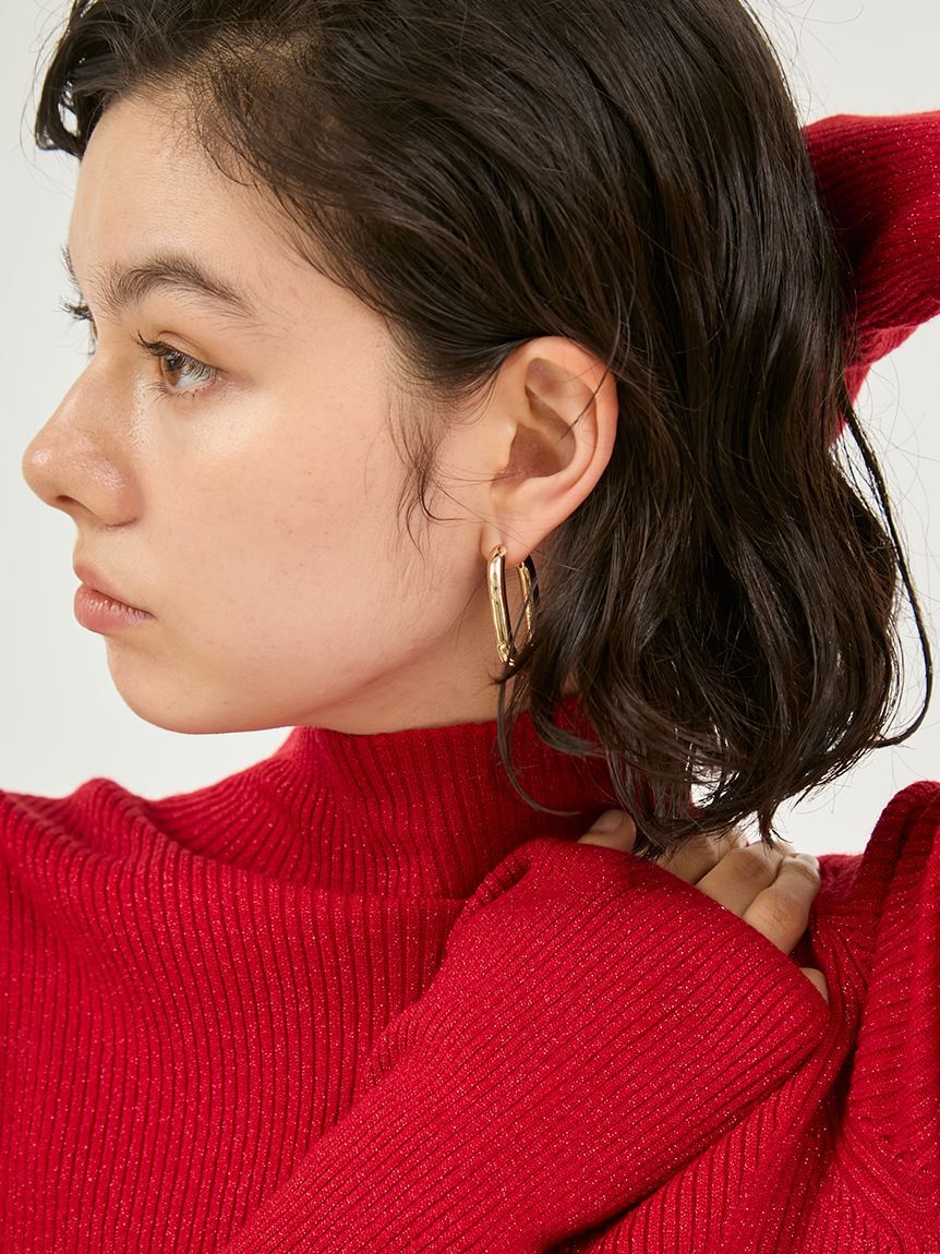 emmi atelier「フープワンタッチピアス」|ピアス|