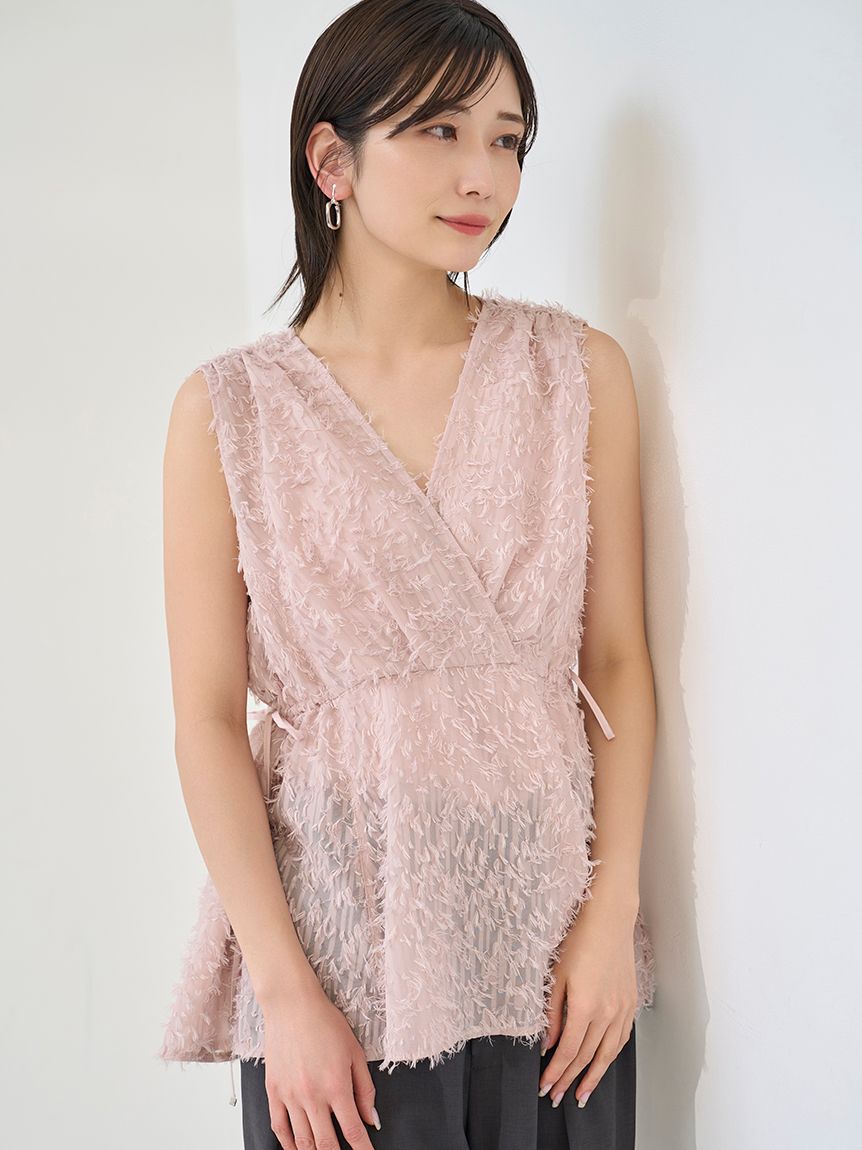 FRAY I.D「ペプラムフリンジトップス」|シャツ・ブラウス|