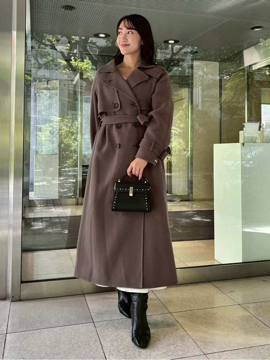 ウール混ロングトレンチコート（CELFORD）｜ルミネのファッション通販