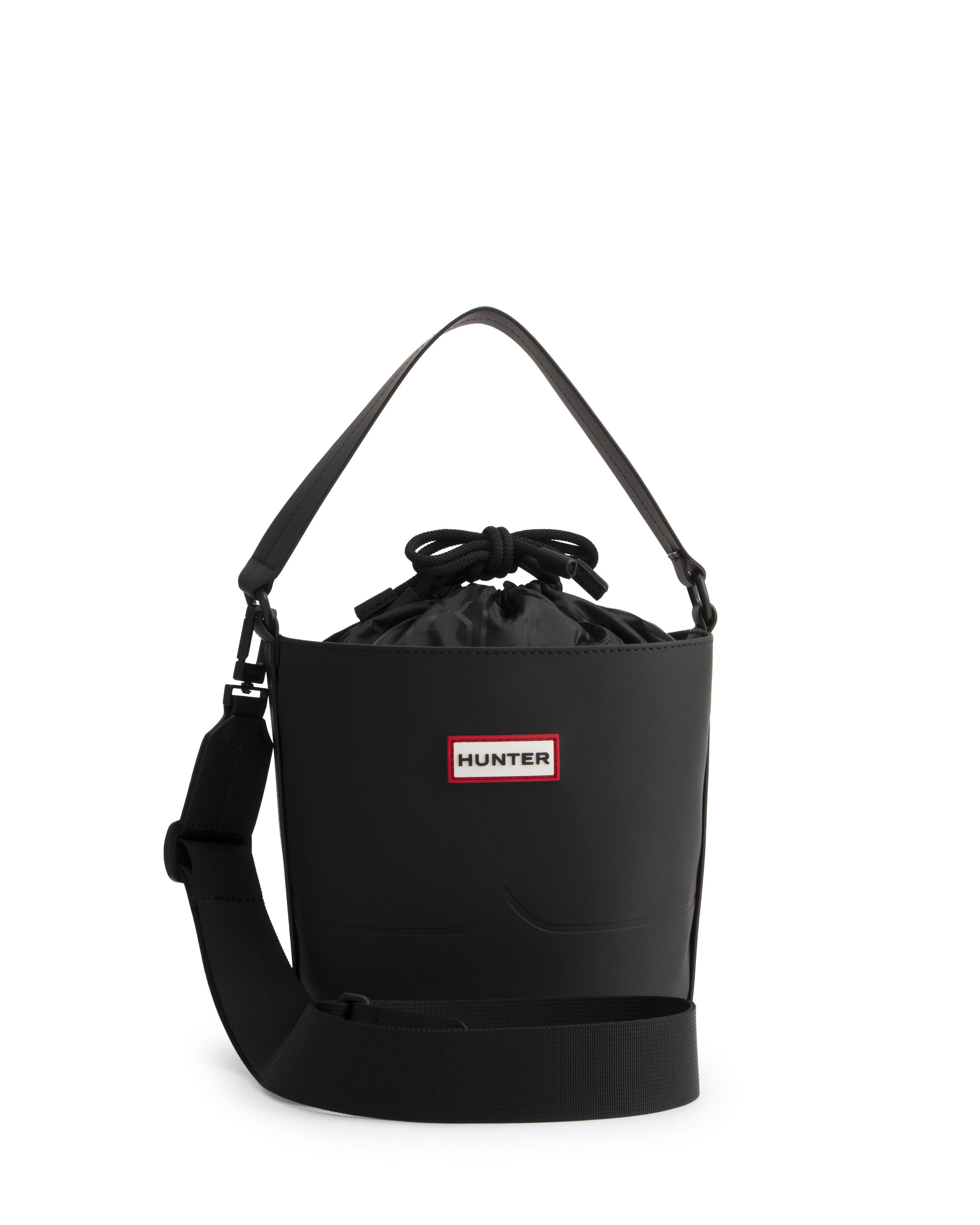 HUNTER「オリジナル ラバライズ 2ストラップ バケット」|ショルダー・メッセンジャー|BLK