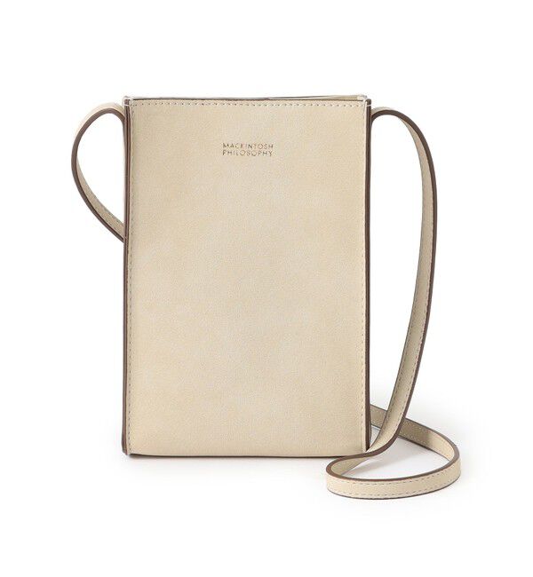 MACKINTOSH PHILOSOPHY「スエードライクスマホショルダー」|ショルダー・メッセンジャー|オフホワイト