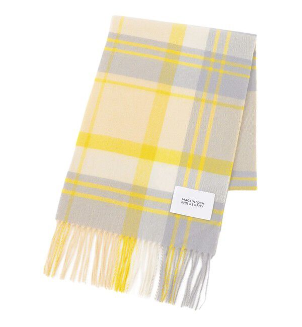 MACKINTOSH PHILOSOPHY「【WEB限定】カシミヤチェックマフラー」|マフラー|イエロー