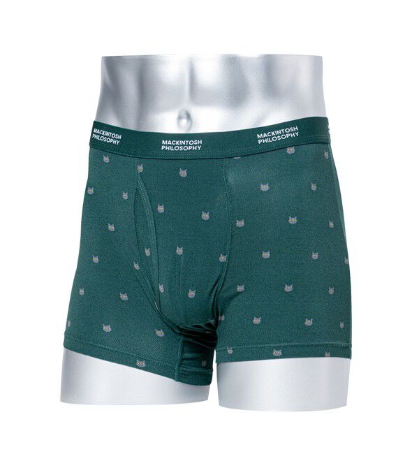 MACKINTOSH PHILOSOPHY「キャットフェイス　ボクサーブリーフ/ベリーソフト」|その他|グリーン