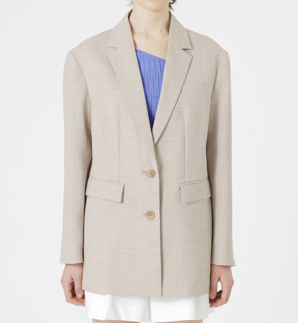  「【セットアップ対応】オックスリネーラジャケット」|テーラードジャケット|