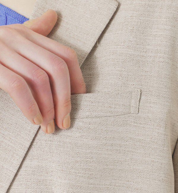  「【セットアップ対応】オックスリネーラジャケット」|テーラードジャケット|