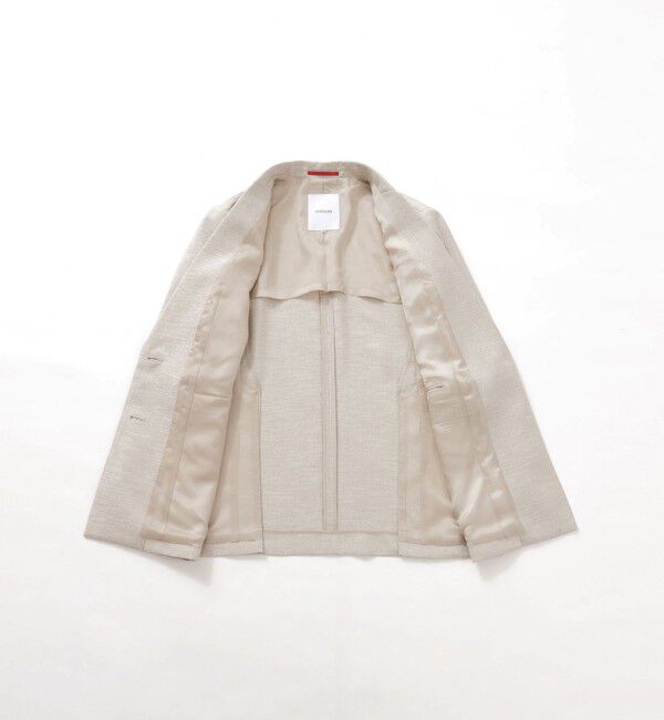  「【セットアップ対応】オックスリネーラジャケット」|テーラードジャケット|