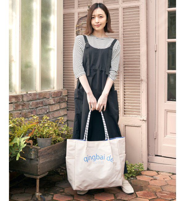 ikka「撥水ロゴ入りビッグトートバッグ」|その他|