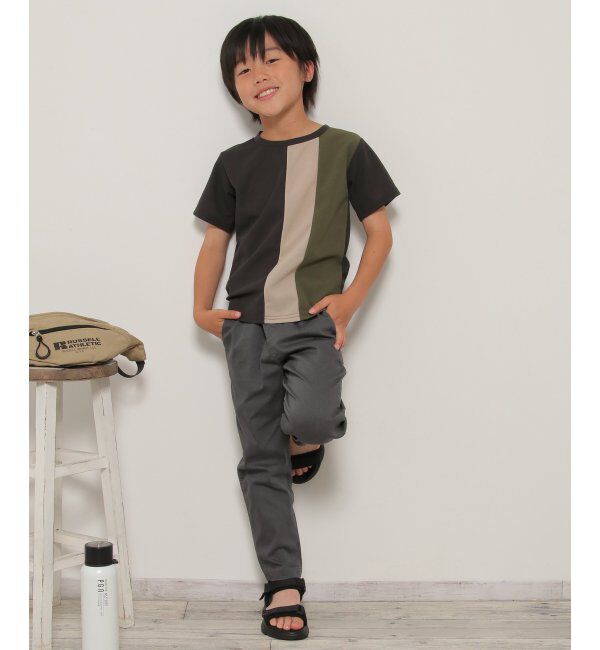 ikka kids「MK縦切り替えTシャツ（120~160cm）」|Tシャツ・カットソー|