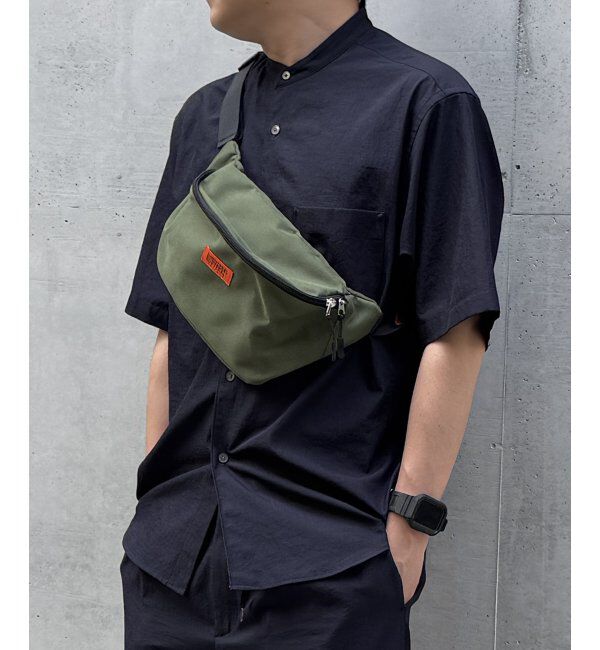 ikka「UNIVERSAL OVERALL ユニバーサルオーバーオール 撥水ウエストバッグ」|その他|オリーブ