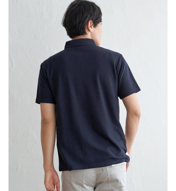 ikka「ブロックス鹿の子切り替えポロシャツ」|その他|