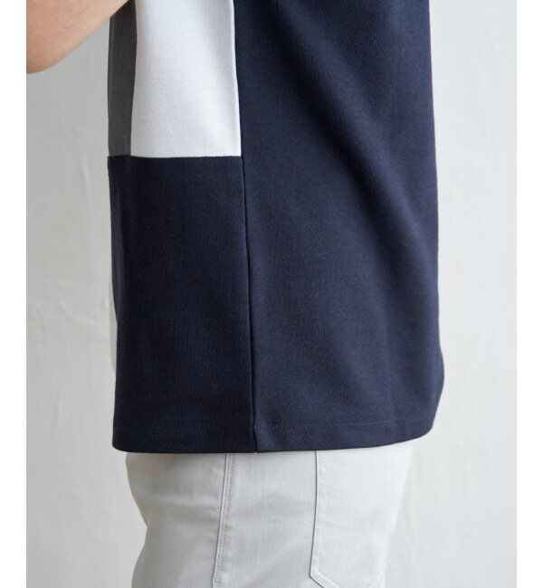 ikka「ブロックス鹿の子切り替えポロシャツ」|その他|