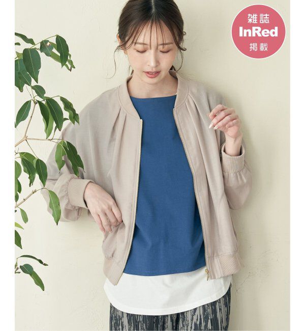 ikka「【雑誌InRed5月号掲載】シアーリブブルゾン」|ブルゾン・スタジャン|