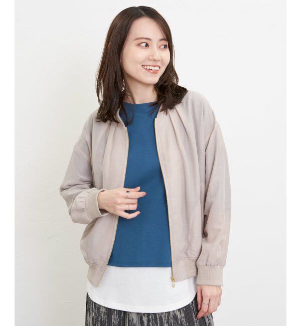 ikka「【雑誌InRed5月号掲載】シアーリブブルゾン」|ブルゾン・スタジャン|