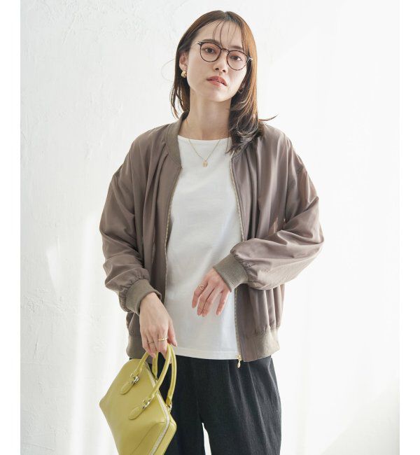 ikka「【雑誌InRed5月号掲載】シアーリブブルゾン」|ブルゾン・スタジャン|