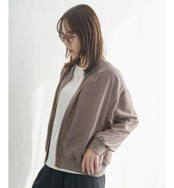 ikka「【雑誌InRed5月号掲載】シアーリブブルゾン」|ブルゾン・スタジャン|