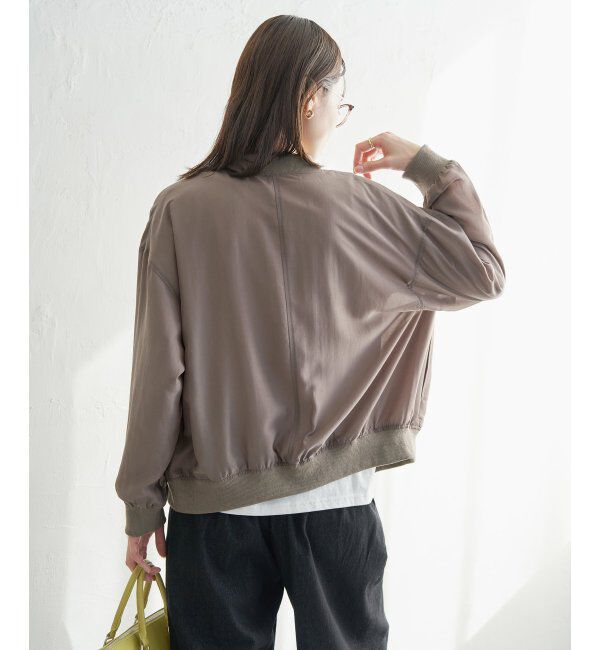 ikka「【雑誌InRed5月号掲載】シアーリブブルゾン」|ブルゾン・スタジャン|