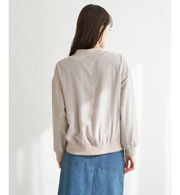 ikka「【雑誌InRed5月号掲載】シアーリブブルゾン」|ブルゾン・スタジャン|