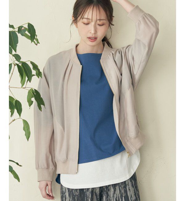 ikka「【雑誌InRed5月号掲載】シアーリブブルゾン」|ブルゾン・スタジャン|