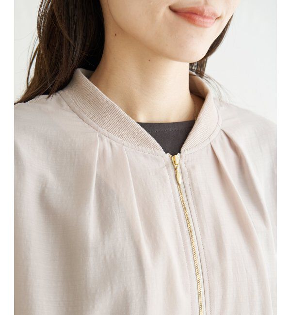 ikka「【雑誌InRed5月号掲載】シアーリブブルゾン」|ブルゾン・スタジャン|