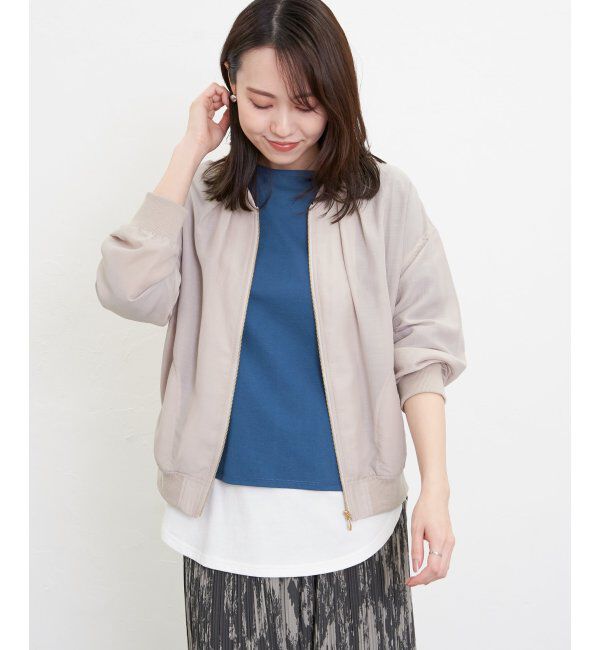 ikka「【雑誌InRed5月号掲載】シアーリブブルゾン」|ブルゾン・スタジャン|