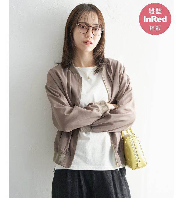 ikka「【雑誌InRed5月号掲載】シアーリブブルゾン」|ブルゾン・スタジャン|コーヒー
