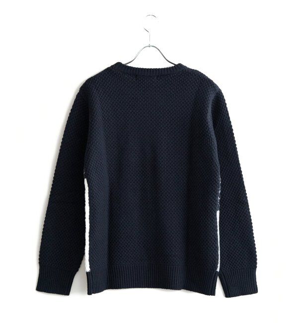 ikka「ブロックスメランジジャカードニット」|プルオーバー|