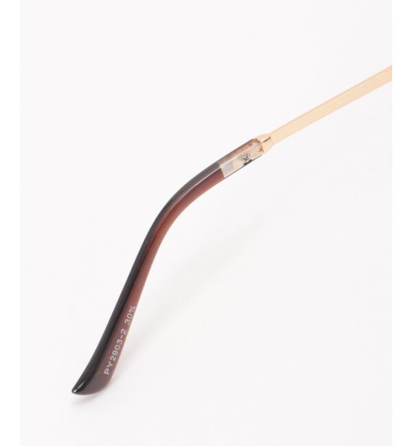 ikka「テンプルメタルダブルハーフ」|サングラス|