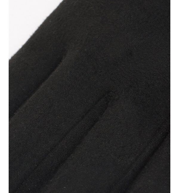 ikka「エコスエードファーツキグローブ」|手袋|