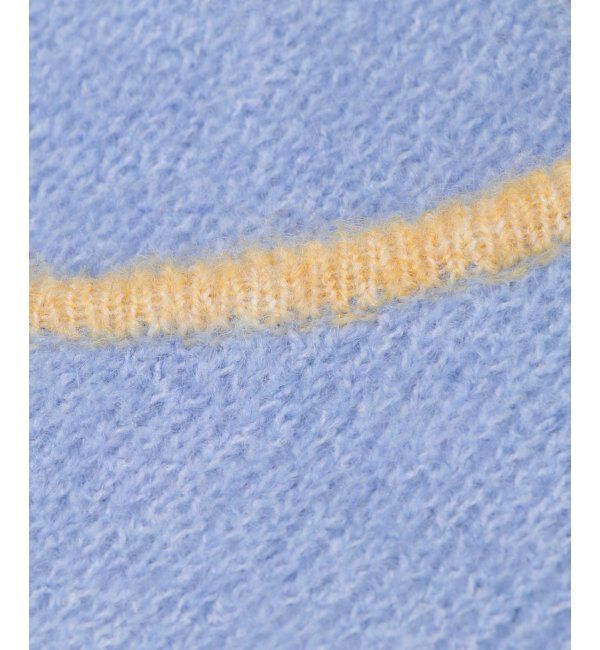 Lbc with Life「配色クルーショート丈カーディガン」|カーディガン|