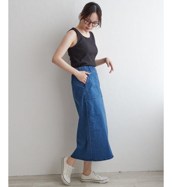 Lbc with Life「コットンUSAランダムテレコタンク 23」|キャミソール|