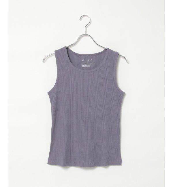 Lbc with Life「コットンUSAランダムテレコタンク 23」|キャミソール|