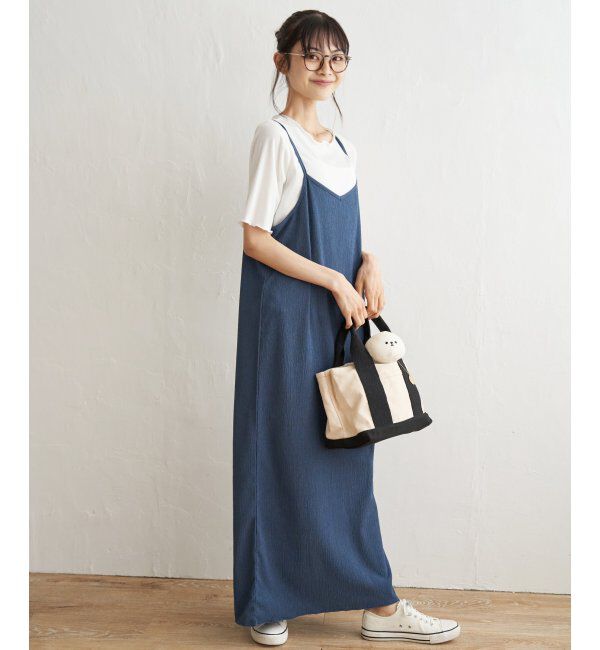 Lbc with Life「Ｔシャツセットヨウリュウキャミワンピ」|ワンピース|