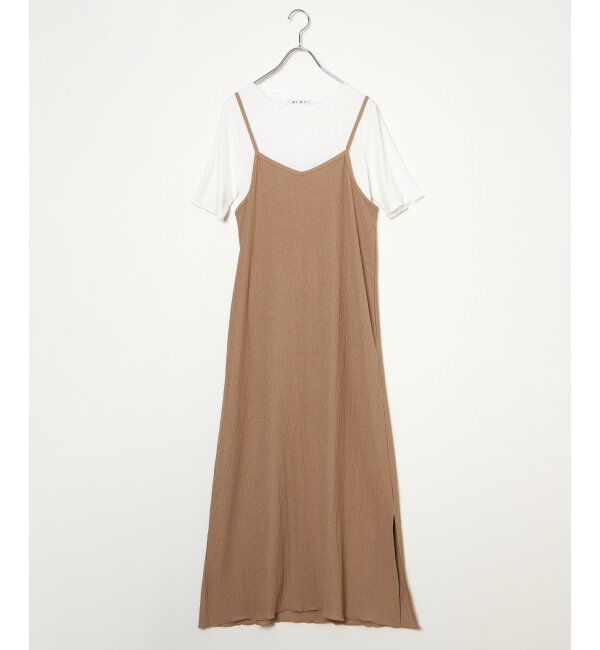 Lbc with Life「Ｔシャツセットヨウリュウキャミワンピ」|ワンピース|