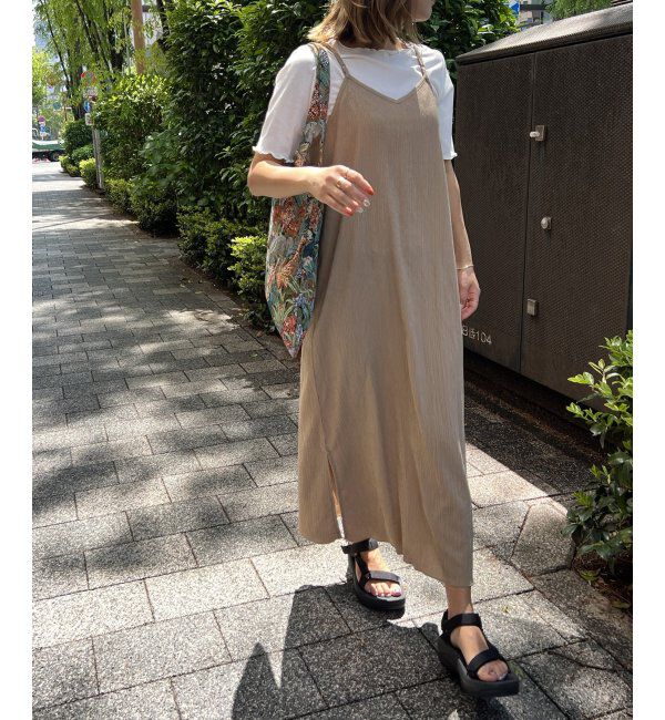 Lbc with Life「Ｔシャツセットヨウリュウキャミワンピ」|ワンピース|