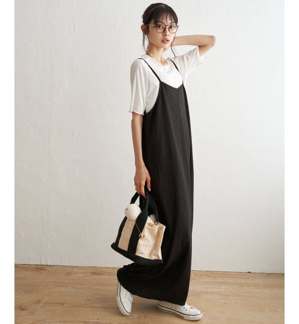 Lbc with Life「Ｔシャツセットヨウリュウキャミワンピ」|ワンピース|