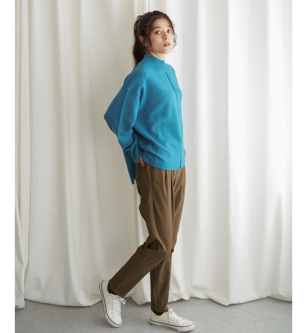 Lbc with Life「透かし柄バックスリットニット」|カーディガン|