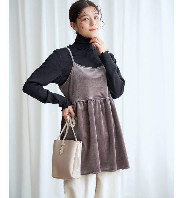 Lbc with Life「【2点セット】ベロアキャミチュニックタートルセット」|その他|