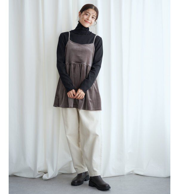 Lbc with Life「【2点セット】ベロアキャミチュニックタートルセット」|その他|