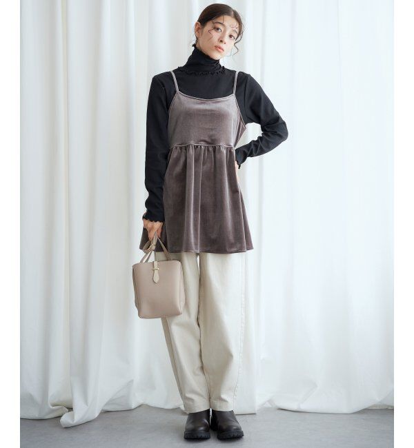 Lbc with Life「【2点セット】ベロアキャミチュニックタートルセット」|その他|