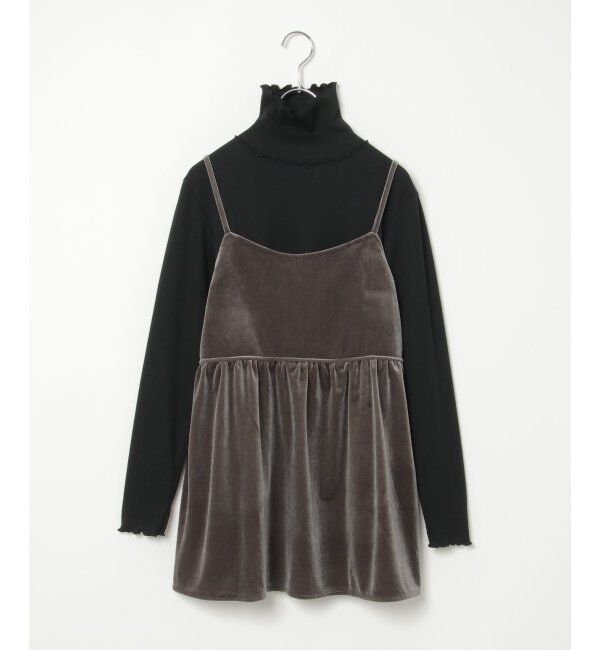 Lbc with Life「【2点セット】ベロアキャミチュニックタートルセット」|その他|