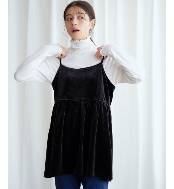 Lbc with Life「【2点セット】ベロアキャミチュニックタートルセット」|その他|