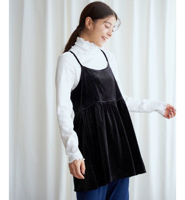 Lbc with Life「【2点セット】ベロアキャミチュニックタートルセット」|その他|