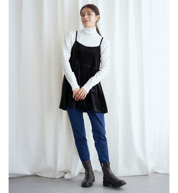 Lbc with Life「【2点セット】ベロアキャミチュニックタートルセット」|その他|