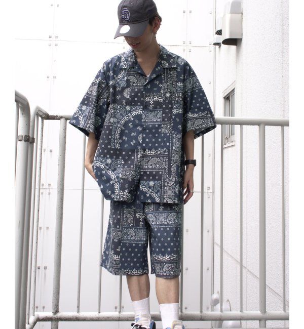 VENCE share style「バンダナプリントシャツ」|Tシャツ・カットソー|