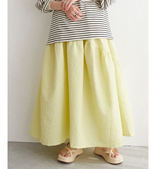 VENCE share style「フクレジャガードギャザースカート」|スカート|