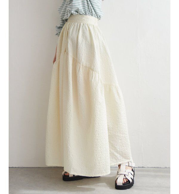 VENCE share style「フクレジャガードギャザースカート」|スカート|